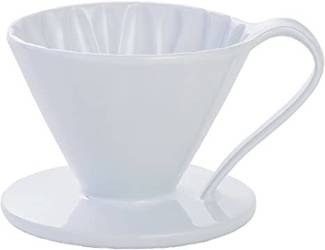 Drip ceramiczny stożkowy Arita FLOWER DRIPPER, kolor biały, rozmiar: cup1